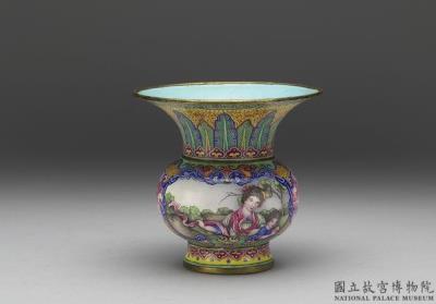 图片[2]-Copper spittoon with cloisonne enamel decor, Qing dynasty, Qianlong reign (1736-1795)-China Archive